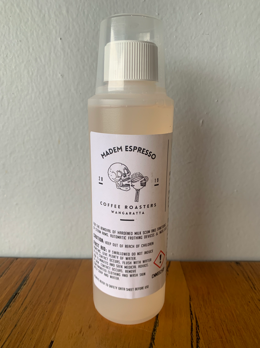 Madem Espresso Coffee Roasters Milk Steamer Solution (Liquid Descaler) - 250ml